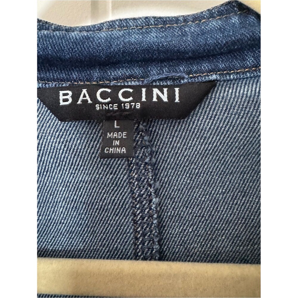Baccini Women's Blue and Navy Jacket - Picture 3 of 3